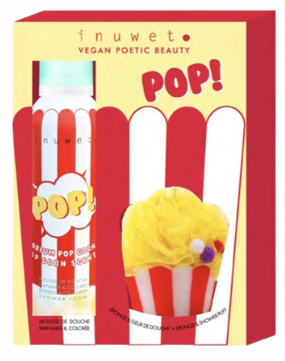 BIENTÔT DISPONIBLE - Coffret mousse de douche - POP CORN