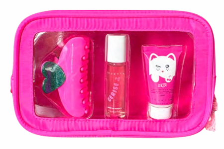 BIENTÔT DISPONIBLE - Trousse Poppy - PARFUM & CRÈME MAINS CERISE & BARRETTE