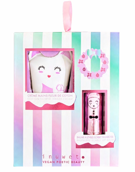 BIENTÔT DISPONIBLE - Coffret Li - CRÈME MAINS FLEUR DE COTON & BAUME SORBET FRAMBOISE