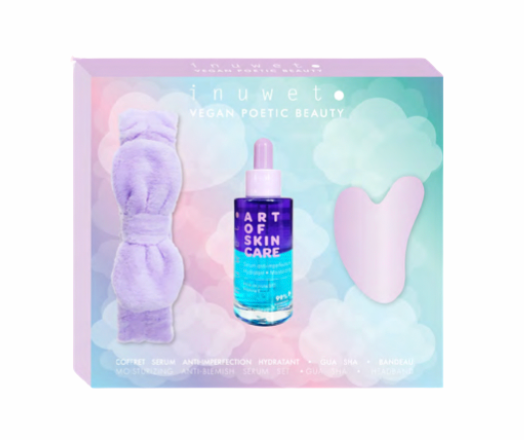 BIENTÔT DISPONIBLE - Coffret sérum skincare - SERUM HYDRATANT, GUA SHA & BANDEAU