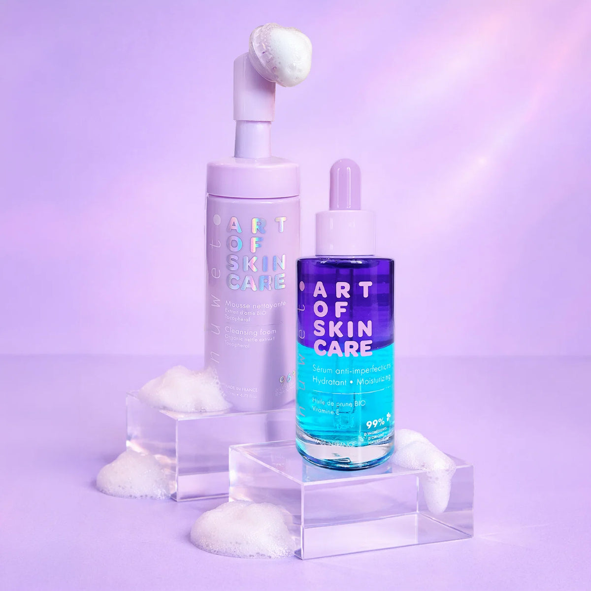 Mousse nettoyante visage