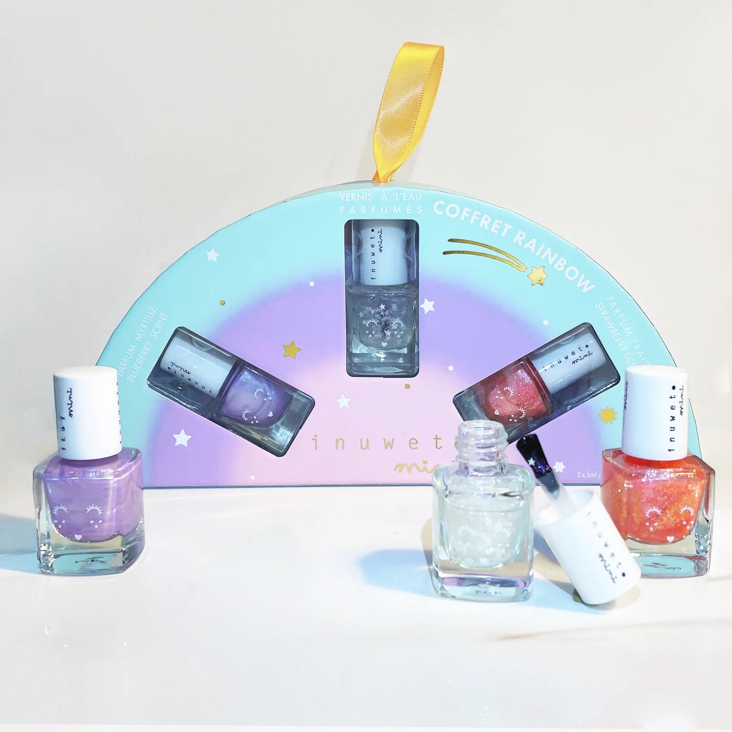 BIENTÔT DISPONIBLE - Coffret rainbow - TRIO VERNIS - MYRTILLE, ÉTOILE & FRAISE