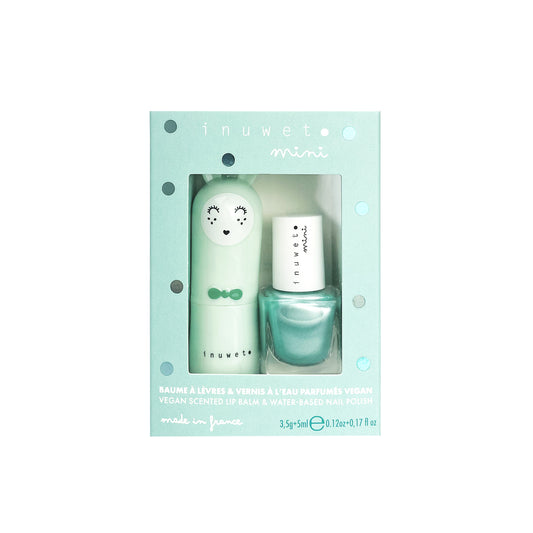 Lip balm & nail polish Duo- TURQUOISE