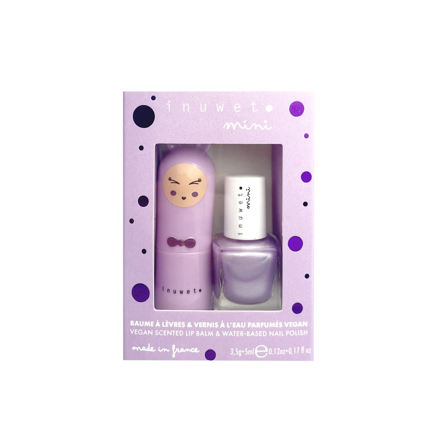 Lip balm & nail polish Duo- PURPLE